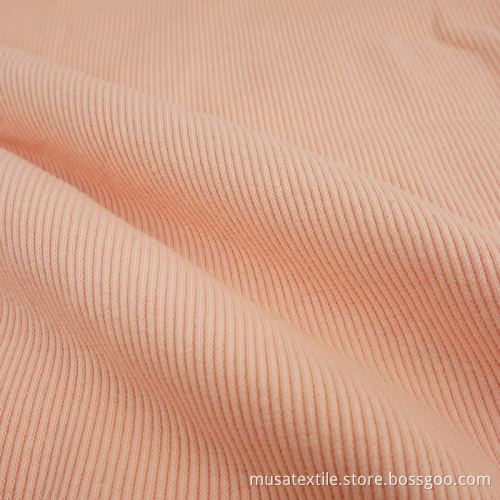 High Quality Poliester Cotton Spandex Rib Fabric